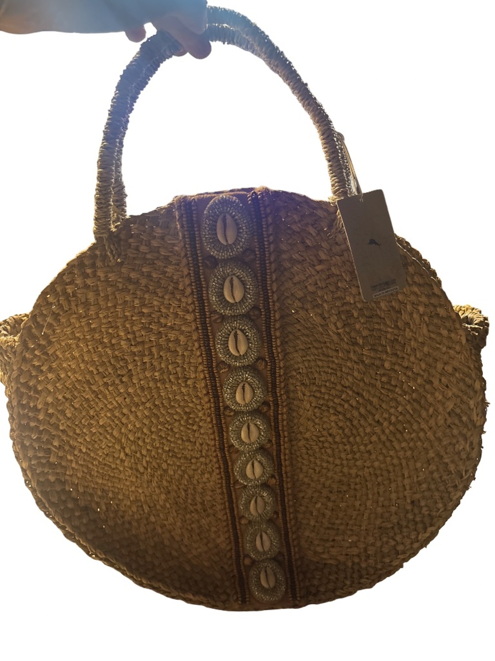 Straw Tommy Bahamas tote purse